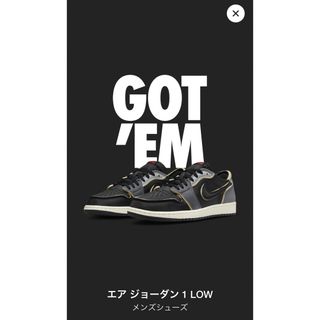 ナイキ(NIKE)のNike Air Jordan 1 Low OG EX  Black Smoke(スニーカー)