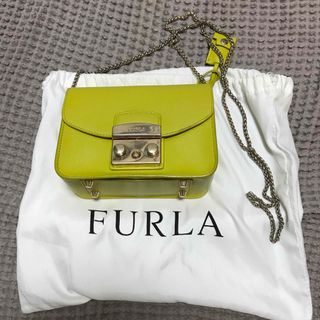 フルラ(Furla)のFURLA メトロポリス ショルダーバッグ　チェーン　ライトイエロー(ショルダーバッグ)