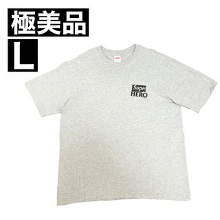 シュプリーム(Supreme)の【極美品】即完売 シュプリーム アンタイヒーロー ドッグ Tシャツ グレー L(Tシャツ/カットソー(半袖/袖なし))