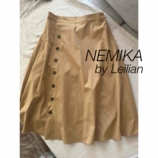レリアン(leilian)の【NEMIKA】トレンチスカート11号大きいサイズネミカ(ロングスカート)