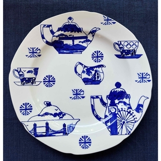 バーレイ  ポット柄　ロンドンオリンピック記念　プレート　ディナー皿(食器)