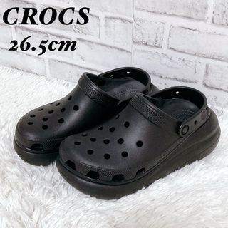 crocs - 【美品】CROCS クロックス　サンダル　26.5cm ブラック