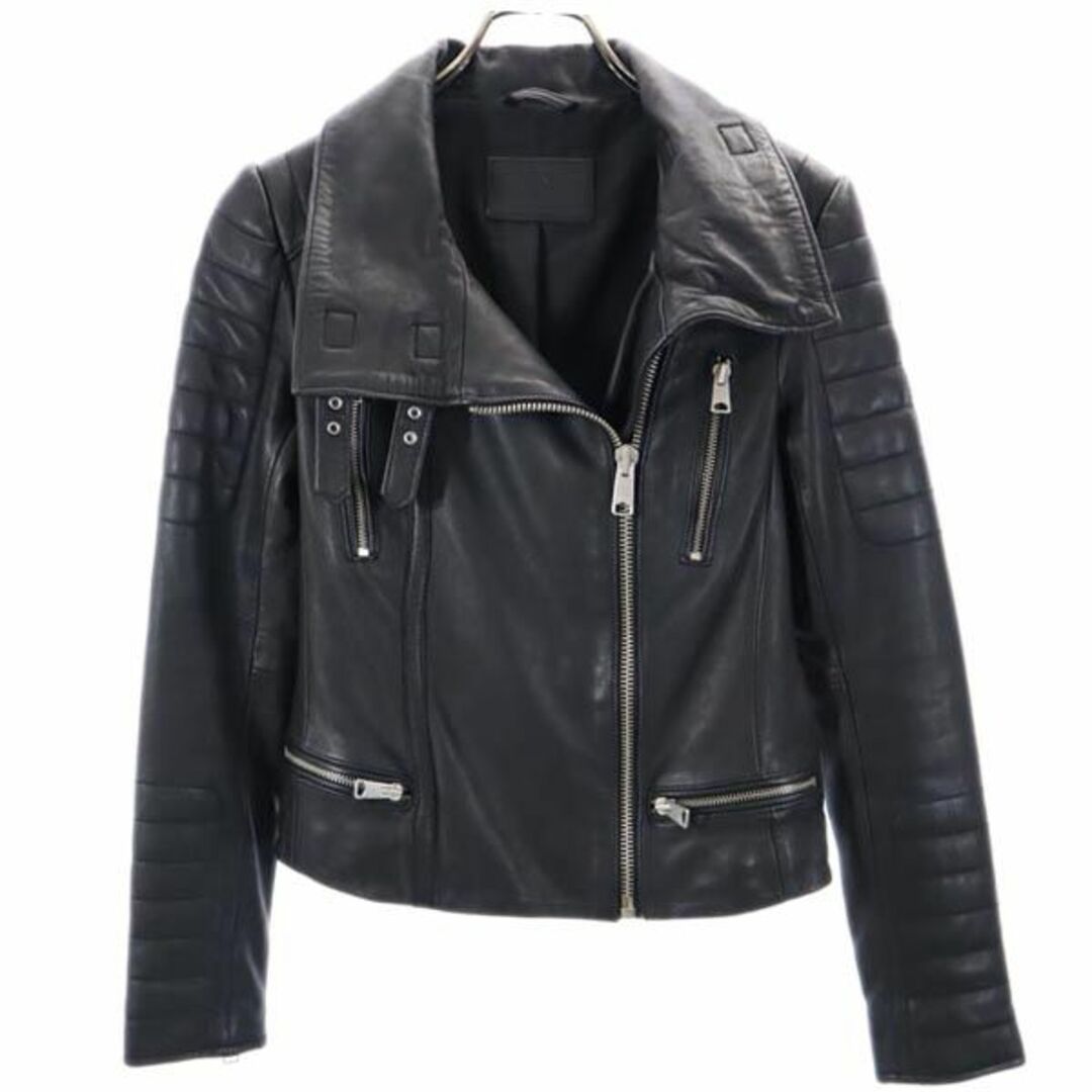 All Saints - オールセインツ 羊革 レザージャケット UK2 黒 All Saints - オールセインツ 羊革 レザージャケット UK2 黒