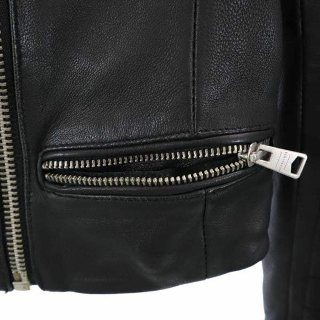 All Saints - オールセインツ 羊革 レザージャケット UK2 黒 All Saints - オールセインツ 羊革 レザージャケット UK2 黒
