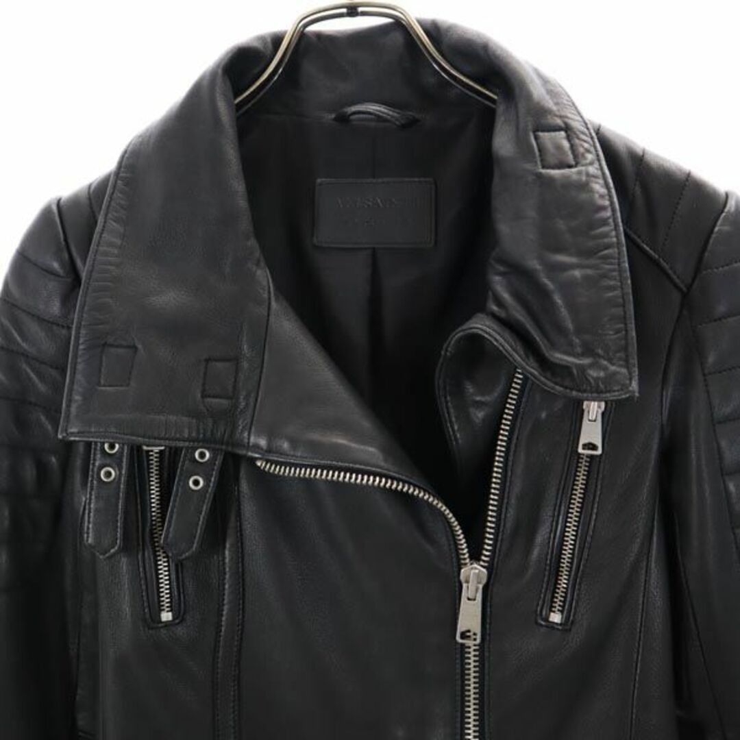 All Saints - オールセインツ 羊革 レザージャケット UK2 黒 All Saints - オールセインツ 羊革 レザージャケット UK2 黒
