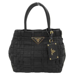 プラダ(PRADA)の【本物保証】 プラダ PRADA ロゴ 2WAYバッグ BN1653 ハンドバッグ バッグ ナイロン メッシュ レザー ブラック 黒(ハンドバッグ)