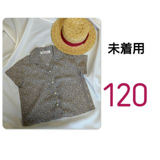 未着用　レトロ　花柄　ブラウス　シャツ　120