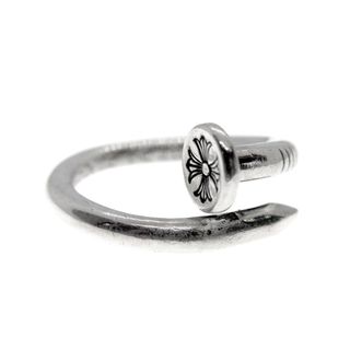 クロムハーツ(Chrome Hearts)のクロムハーツ CHROME HEARTS ■ 【 NAIL FLAT RING 】 ネイル フラット  リング　s3113(リング(指輪))