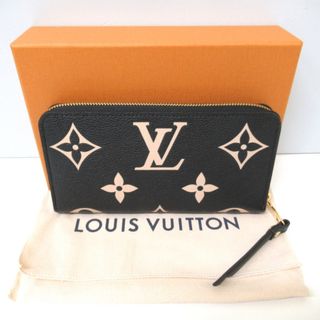 ルイヴィトン(LOUIS VUITTON)のルイ・ヴィトン LOUIS VUITTON　モノグラム・アンプラント ジッピーウォレット　 M80481 ブラック/ベージュ　Tj246961　中古・超美品(財布)