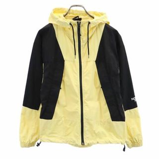 ザノースフェイス(THE NORTH FACE)のノースフェイス アウトドア WINDWALL ナイロンジャケット L イエロー THE NORTH FACE ロゴ パーカー レディース(ナイロンジャケット)