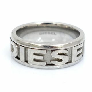 DIESEL / ディーゼル ◆リング/指輪/ロゴ/スチール/シルバーカラー/22号 【リング/指輪/アクセサリー】 メンズファッション【中古】 【メール便】 [0220486036](リング(指輪))