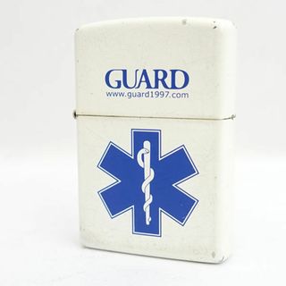 Zippo / ジッポ ◆GUARD/スターオブライフ/ホワイト×ブルー/2003年製 【喫煙具/煙草/タバコ/シガレット/ガス/オイル】 メンズファッション【中古】 [0220487477](タバコグッズ)