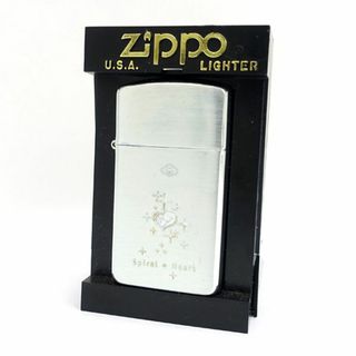 Zippo / ジッポ ◆スリム/Spiral Heart/シルバー/2004年製 【喫煙具/煙草/タバコ/シガレット/ガス/オイル】 メンズファッション【中古】 [0220490935](タバコグッズ)