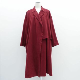 ohta / オオタ ◆トレンチコート/ワインレッド/ボルドー/サイズW2 16aw-st-02R 【レディース/ガールズ/LADY/女性/婦人】 【古着】 レディースファッション【中古】 [0220491135](ロングコート)