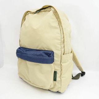 Daily russet / デイリーラシット ◆リュック/バックパック/ナイロン/ベージュ×ネイビー 【バッグ/バック/BAG/鞄/カバン】 レディースファッション【中古】 [0220491342](リュック/バックパック)