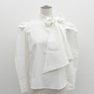 Bibiy / ビビィ ◆リボン カーフ ブラウス/RIBBON CUFFS BLOUSE/ホワイト B10-BL001WHF 【レディース/ガールズ/LADY/女性/婦人】 【古着】 レディースファッション【中古】 [0220491595](シャツ/ブラウス(半袖/袖なし))