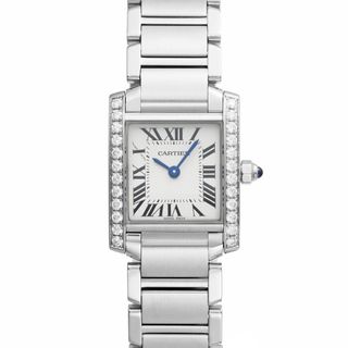 カルティエ(Cartier)のタンクフランセーズ SM ダイヤモンド Ref.W4TA0008 中古品 メンズ 腕時計(腕時計(アナログ))