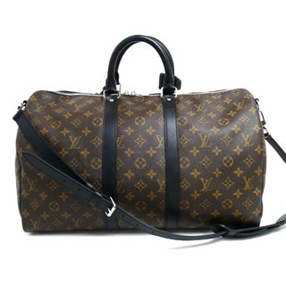 ルイヴィトン(LOUIS VUITTON)のLOUIS VUITTON ルイ・ヴィトン キーポル・バンドリエール 45 ボストンバッグ モノグラム マカサー ブラウン M56711 DU1114 メンズ【中古】(ボストンバッグ)