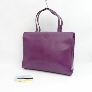 プラダ(PRADA)のPRADA / プラダ ■ビジネス レザー トートバッグ パープル B7712 【バッグ/バック/BAG/鞄/カバン】 ブランド【中古】 [0990013328](トートバッグ)