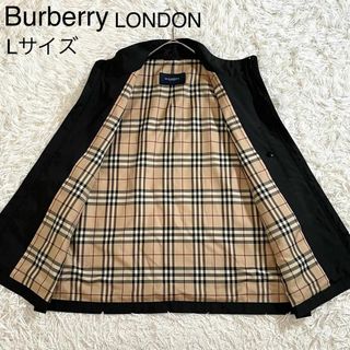 バーバリー(BURBERRY)の★極美品 Burberry バーバリー ベスト ノバチェック 三陽商会 黒 L(ベスト)