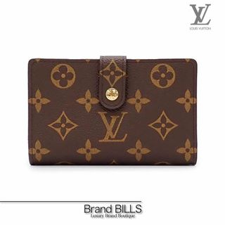 ルイヴィトン(LOUIS VUITTON)の未使用品 ルイ ヴィトン ポルトモネ・ビエ・ヴィエノワ 折り財布 M61663 がま口 モノグラム ブラウン ゴールド金具(財布)