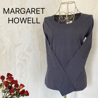 マーガレットハウエル(MARGARET HOWELL)の未使用タグ付き☆MARGARET HOWELL 長袖 カットソー コットン(Tシャツ(長袖/七分))