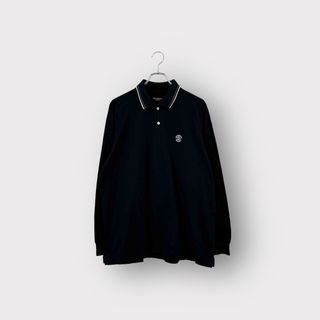 MUNSINGWEAR GrandSlam マンシングウェア 長袖ポロシャツ ブラック サイズLL メンズ ヴィンテージ ゴルフ 6(ポロシャツ)