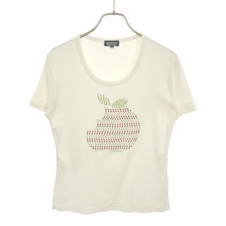 ソニアリキエル(SONIA RYKIEL)のソニアリキエル ラインストーン 半袖 Tシャツ 38 ホワイト Sonia Rykiel レディース(Tシャツ(半袖/袖なし))