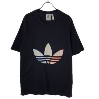 アディダス(adidas)のアディダス トレフォイルロゴ 半袖 Tシャツ L ブラック adidas メンズ(Tシャツ/カットソー(半袖/袖なし))