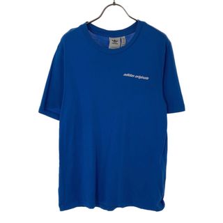 アディダス(adidas)のアディダス トレフォイルロゴ プリント 半袖 Tシャツ M ブルー adidas メンズ(Tシャツ/カットソー(半袖/袖なし))