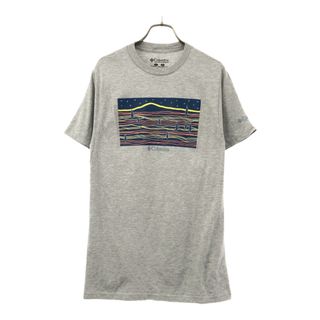 コロンビア(Columbia)のコロンビア プリント 半袖 Tシャツ S グレー Columbia アウトドア メンズ(Tシャツ/カットソー(半袖/袖なし))