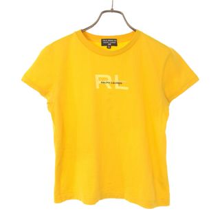 ポロジーンズカンパニー 刺繍 プリント 半袖 Tシャツ M イエロー POLO JEANS COMPANY RALPH LAUREN レディース(Tシャツ(半袖/袖なし))