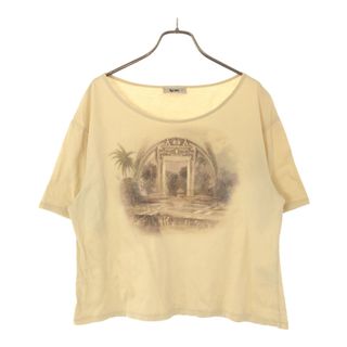 アクネ(ACNE)のアクネ レイビームス プリント 半袖 Tシャツ XS ベージュ ACNE Ray BEAMS レディース(Tシャツ(半袖/袖なし))