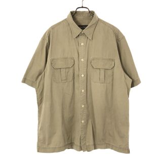 エディーバウアー(Eddie Bauer)のエディーバウアー 半袖 コットンシャツ L ベージュ系 Eddie Bauer メンズ(シャツ)