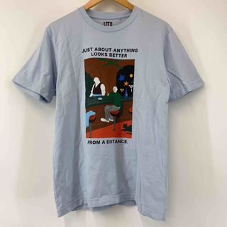 ユニクロ(UNIQLO)のUNIQLO U ユニクロユー メンズ Tシャツ半袖 サックス(Tシャツ/カットソー(半袖/袖なし))