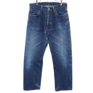 リーバイス(Levi's)のリーバイス 98年製 90s 501XX USA製 バレンシア工場 ボタン裏555 デニムパンツ W34 インディゴ Levi's セルビッジ Vステッチ 隠しリベット ジーンズ メンズ(デニム/ジーンズ)