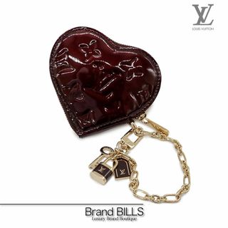 ルイヴィトン(LOUIS VUITTON)の未使用品 ルイ・ヴィトン ポルトモネ・クール コインケース 小銭入れ ハート M93561 ヴェルニ アマラント ゴールド金具(コインケース)