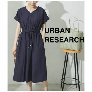 URBAN RESEARCH - 1回着用 URBAN RESEARCH エアリーソフトフレンチスリーブワンピース