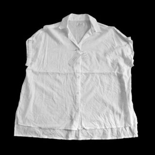 新品 Denifits デニフィッツ オーバーサイズ シャツ ブラウス 白 M (Tシャツ(半袖/袖なし))