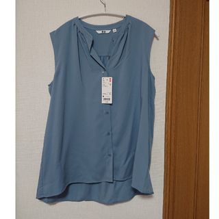 ユニクロ(UNIQLO)のレーヨンブラウス(ノースリーブ)(シャツ/ブラウス(半袖/袖なし))