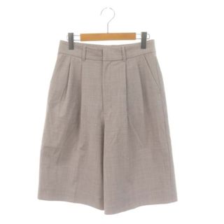 スピックアンドスパン(Spick & Span)のスピック&スパン 23AW ウールトロハーフパンツ タック 38 ベージュ(その他)