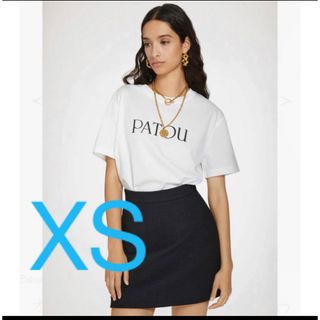 PATOU パトゥ XSサイズ　ロゴ入り 白 Tシャツ　春夏　人気