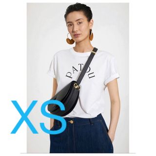 PATOU パトゥ XSサイズ　ロゴ入り 白 Tシャツ　春夏　人気(Tシャツ(半袖/袖なし))