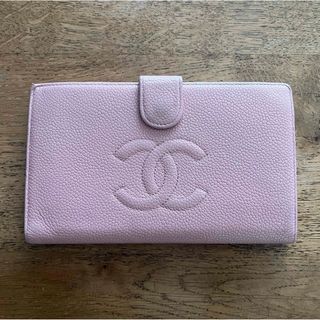 シャネル(CHANEL)のシャネル★キャビアスキン　ヴィンテージ財布　ピンク(財布)