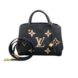 ルイヴィトン(LOUIS VUITTON)の　ルイ・ヴィトン LOUIS VUITTON モンテーニュBB M45778 ブラック バイカラー モノグラム・アンプラント レディース ハンドバッグ(ハンドバッグ)