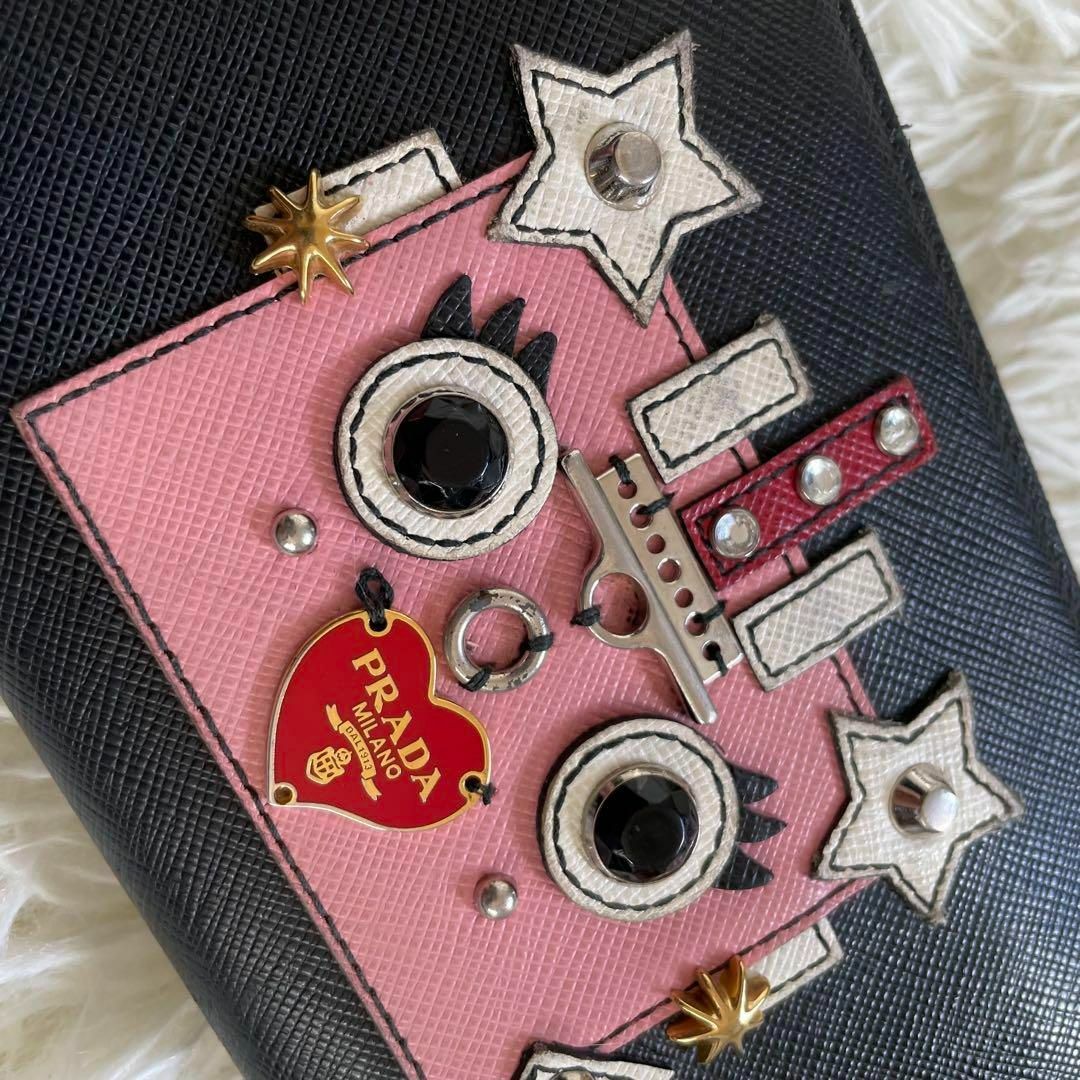 超希少】PRADA プラダ サフィアーノロボット 長財布 箱 ギャラン 超希少】PRADA プラダ サフィアーノロボット 長財布 箱 ギャラン