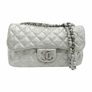 CHANEL - シャネル CHANEL ショルダーバッグ レザー シルバー レディース 送料無料【中古】 z1310