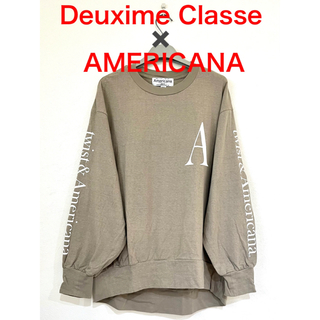 DEUXIEME CLASSE - ドゥーズィエムクラス　✖️ AMERICANA A print ロングTシャツ