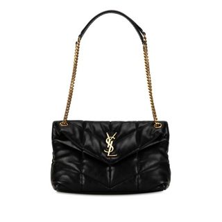 サンローラン(Saint Laurent)の美品 サンローラン YSLロゴ パッファ チェーン ショルダーバッグ 577476 レザー レディース SAINT LAURENT 【1-0152173】(ショルダーバッグ)