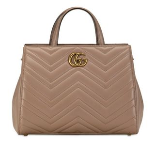 グッチ(Gucci)の美品 グッチ GGマーモント キルティング ショルダーバッグ 448054 レザー レディース GUCCI 【1-0152395】(ショルダーバッグ)